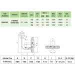 Wington 榮通 FW63XC 25吋 掛墻工業牛角風扇(密網/外置開關)